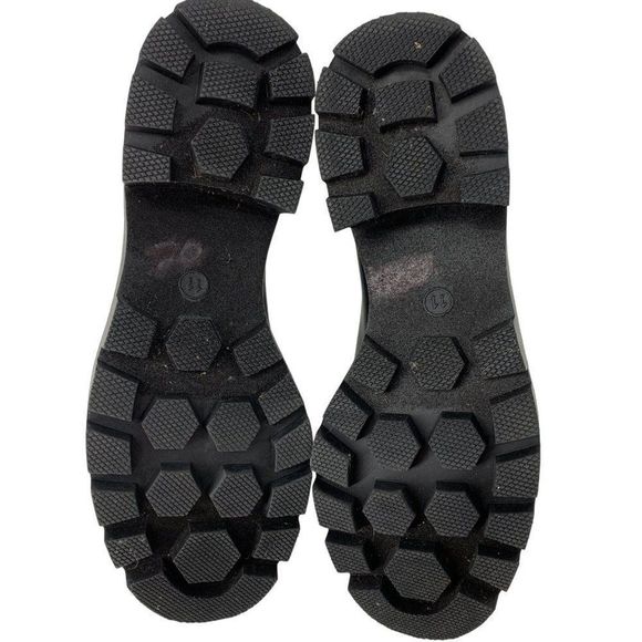 Womens Target Black Treaded Bootie Vegan Ankle Boot Size 11 4039 pull on stretch - Picture 6 of 8